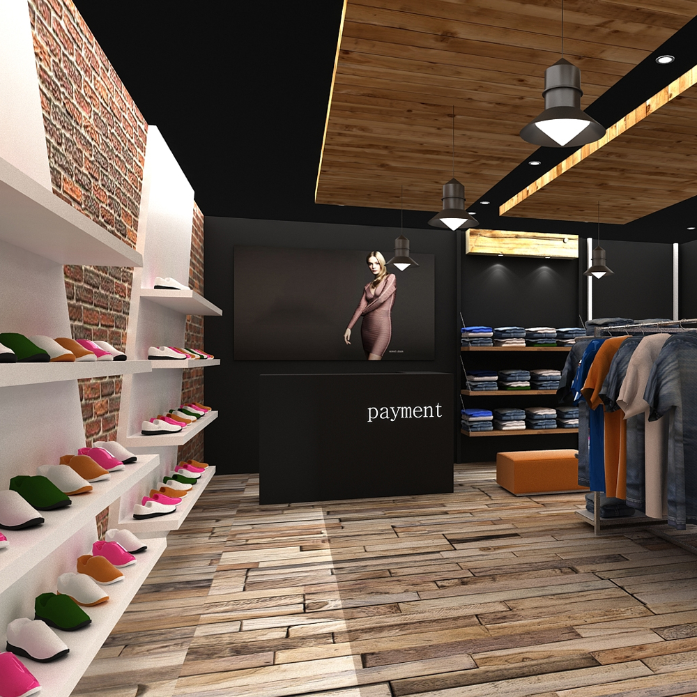Innendesign für Modegeschäft